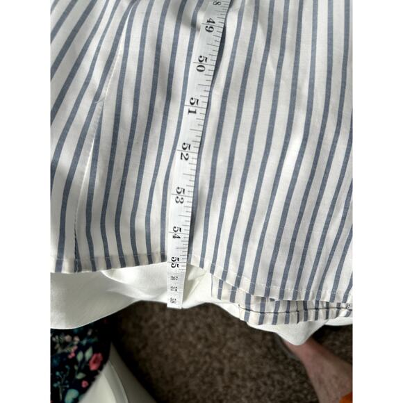 Gianni Bini Romantic Lara Stripe Flutter Sleeve Maxi Dress | Size 12 - Picture 12 of 14